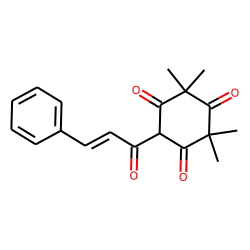2,2,4-trimethyl-6-(1-oxo-3-phenylprop-2-enyl)cyclohexane-1,3,5-trione, enol form (champanone B)