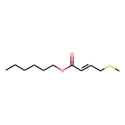 hexyl 3-(methylthio)-(E)-2-propenoate