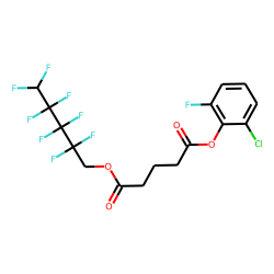 Glutaric acid, 2,2,3,3,4,4,5,5-octafluoropentyl 2-chloro-6-fluorophenyl ester