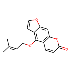 7H-Furo[3,2-g][1]benzopyran-7-one, 4-[(3-methyl-2-butenyl)oxy]-