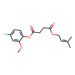 Succinic acid, 3-methylbut-2-en-1-yl 4-fluoro-2-methoxyphenyl ester