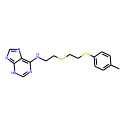 Adenine, n-[2-[[2-(p-tolylthio)ethyl]thio]ethyl]-