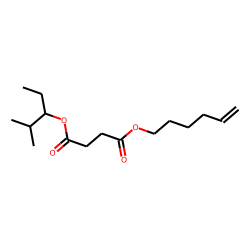 Succinic acid, 2-methylpent-3-yl hex-5-en-1-yl ester