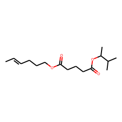Glutaric acid, hex-4-en-1-yl 3-methylbut-2-yl ester