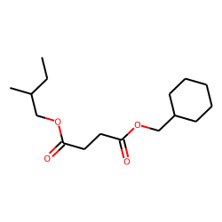 Succinic acid, cyclohexylmethyl 2-methylbutyl ester