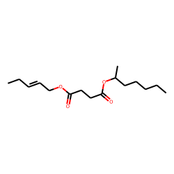 Succinic acid, hept-2-yl cis-pent-2-en-1-yl ester