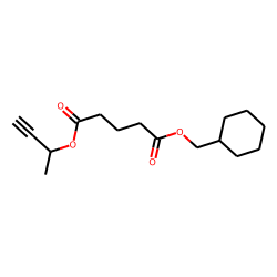 Glutaric acid, cyclohexylmethyl but-3-yn-2-yl ester