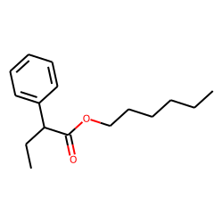 Butyric acid, 2-phenyl-, hexyl ester