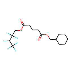 Glutaric acid, cyclohexylmethyl 2,2,3,4,4,4-hexafluorobutyl ester