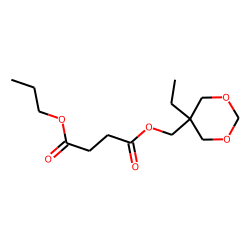 Succinic acid, (5-ethyl-1,3-dioxan-5-yl)methyl propyl ester
