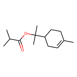 Propanoic acid, 2-methyl-, 1-methyl-1-(4-methyl-3-cyclohexen-1-yl)ethyl ester