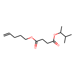Succinic acid, 3-methylbut-2-yl pent-4-en-1-yl ester
