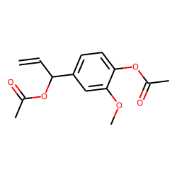 1-(4-Acetoxy-3-methoxyphenyl)allyl acetate
