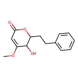 5-Hydroxy-4-methoxy-6-phenethyl-5,6-dihydro-2H-pyran-2-one