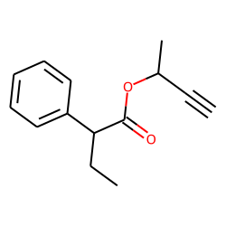 Butyric acid, 2-phenyl-, but-3-yn-2-yl ester