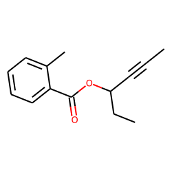 o-Toluic acid, hex-4-yn-3-yl ester