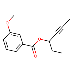 m-Anisic acid, hex-4-yn-3-yl ester
