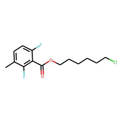 2,6-Difluoro-3-methylbenzoic acid, 6-chlorohexyl ester