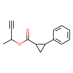 Cyclopropanecarboxylic acid, trans-2-phenyl-, but-3-yn-2-yl ester
