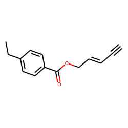 4-Ethylbenzoic acid, pent-2-en-4-ynyl ester
