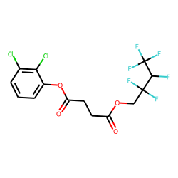 Succinic acid, 2,3-dichlorophenyl 2,2,3,4,4,4-hexafluorobutyl ester
