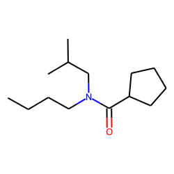 Cyclopentanecarboxamide, N-butyl-N-isobutyl-