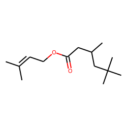 Hexanoic acid, 3,5,5-trimethyl-, 3-methylbut-2-en-1-yl ester