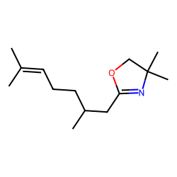 Citronellic acid, 4,4-Dimethyloxazoline (DMOX) derivative