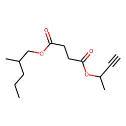 Succinic acid, but-3-yn-2-yl 2-methylpentyl ester
