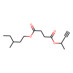Succinic acid, but-3-yn-2-yl 3-methylpentyl ester
