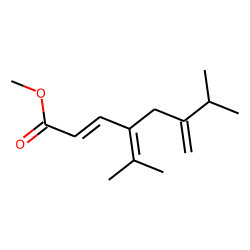 2-Octenoic acid, 4-isopropylidene-7-methyl-6-methylene-, methyl ester