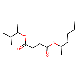 Succinic acid, 3-methylbut-2-yl 2-hexyl ester