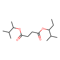 Succinic acid, 3-methylbut-2-yl 2-methylpent-3-yl ester