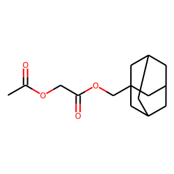 Acetoxyacetic acid, 1-adamantylmethyl ester