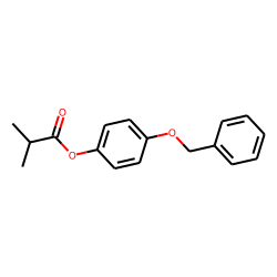 2-Methylpropionic acid, 4-benzyloxyphenyl ester
