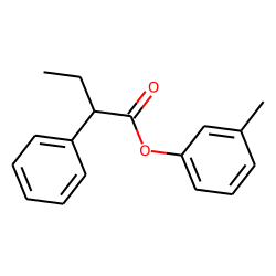 Butyric acid, 2-phenyl-, 3-methylphenyl ester