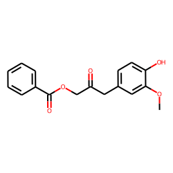 3-(4-Hydroxy-3-methoxyphenyl)-2-oxopropyl benzoate