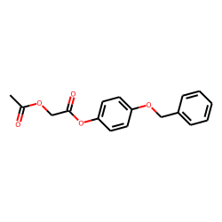 Acetoxyacetic acid, 4-benzyloxyphenyl ester