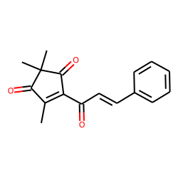2,2,4-trimethyl-5-cinnamoylcyclopent-4-ene-1,3-dione