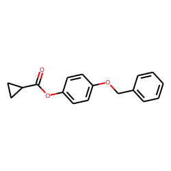 Cyclopropanecarboxylic acid, 4-benzyloxyphenyl ester