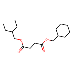 Succinic acid, cyclohexylmethyl 2-ethylbutyl ester