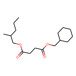Succinic acid, cyclohexylmethyl 2-methylpentyl ester