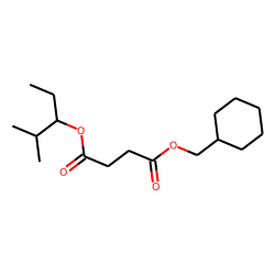 Succinic acid, cyclohexylmethyl 2-methylpent-3-yl ester