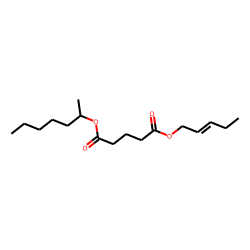 Glutaric acid, pent-2-en-1-yl hept-2-yl ester