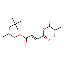 Fumaric acid, 2,4,4-trimethylpentyl 3-methylbut-2-yl ester