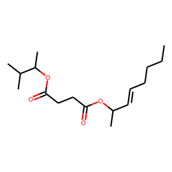 Succinic acid, 3-methylbut-2-yl oct-3-en-2-yl ester