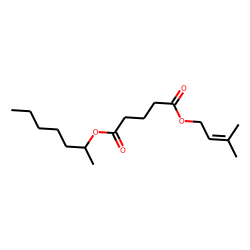 Glutaric acid, 3-methylbut-2-en-1-yl 2-heptyl ester