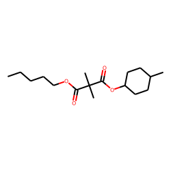 Dimethylmalonic acid, cis-4-methylcyclohexyl pentyl ester