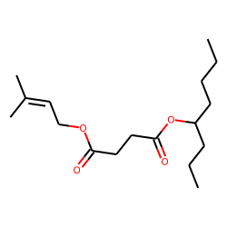 Succinic acid, 3-methylbut-2-en-1-yl 4-octyl ester