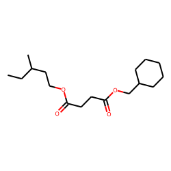 Succinic acid, cyclohexylmethyl 3-methylpentyl ester